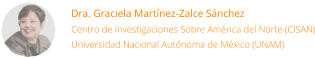 Dra. Graciela Martínez-Zalce Sánchez Centro de Investigaciones Sobre América del Norte (CISAN) Universidad Nacional Autónoma de México (UNAM)